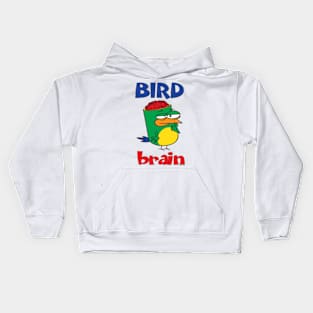 Birdbrain Design for Bird Lovers Kids Hoodie